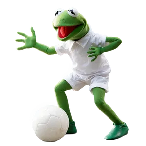 Kermit Playing Soccer Png Rrv PNG image