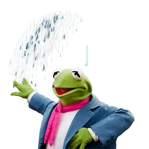 Kermit Singing In The Rain Png Ihp99 PNG image