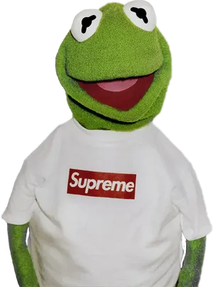Kermit Supreme Shirt PNG image