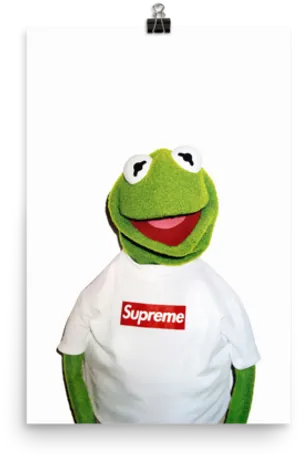 Kermit Supreme Shirt PNG image