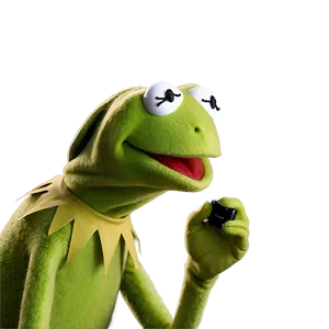 Kermit The News Reporter Png Lqd PNG image