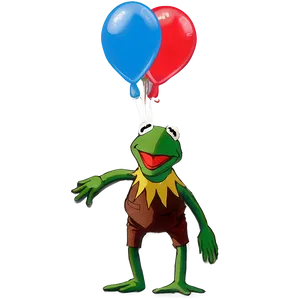 Kermit With Balloons Png 42 PNG image