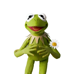 Kermit With Flowers Png 24 PNG image