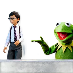 Kermit With Glasses Png 05232024 PNG image