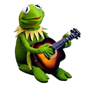 Kermit With Guitar Png Wgy35 PNG image
