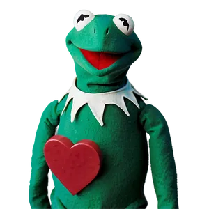 Kermit With Heart Png 10 PNG image