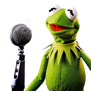 Kermit With Microphone Png Nqb PNG image