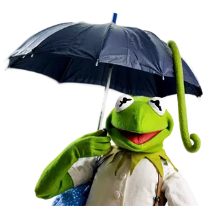 Kermit With Umbrella Png Ajq53 PNG image