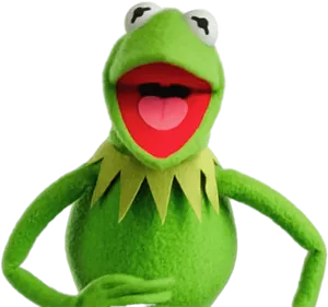 Kermitthe Frog Excited Expression PNG image
