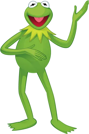 Kermitthe Frog Waving PNG image