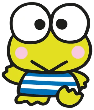 Keroppi Cartoon Frog Character PNG image