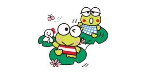 Keroppiand Friends Cartoon PNG image