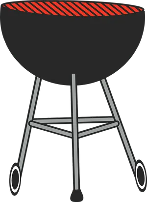 Kettle Grill Vector Illustration PNG image