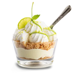 Key Lime Pie Ice Cream Sundae Png Buo5 PNG image