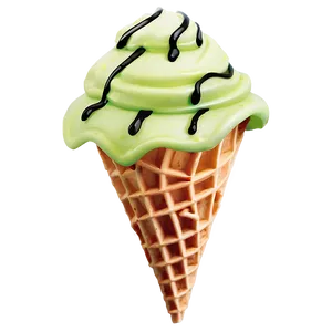 Key Lime Waffle Cone PNG 60