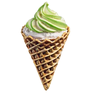 Key Lime Waffle Cone PNG 92