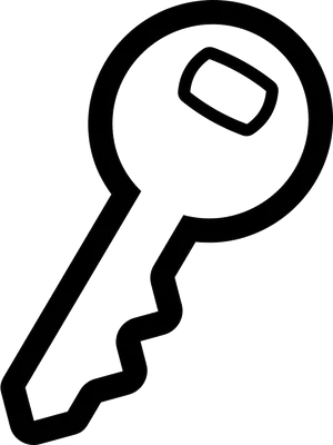 Key Silhouette Icon PNG