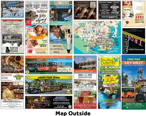 Key West Tourism Advertisements Collage PNG image