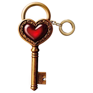 Key With Heart PNG Qjo PNG
