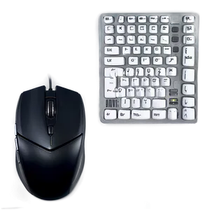 Keyboard And Mouse With Wrist Support Png Dkr PNG image