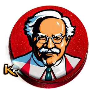 Kfc Logo With Glitter PNG Jws