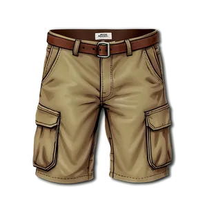 Khaki Cargo Shorts Png Dos88 PNG image