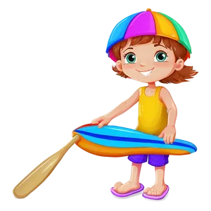 Kid At The Beach PNG Vxl