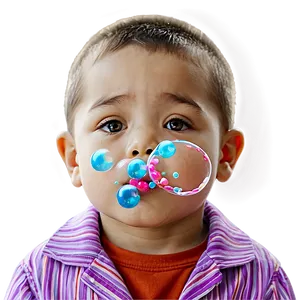 Kid Blowing Bubbles PNG 05242024
