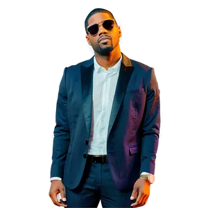 Kid Cudi Creative Portrait Png Sty PNG image