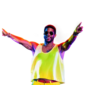 Kid Cudi Live Performance Png Bnl64 PNG image