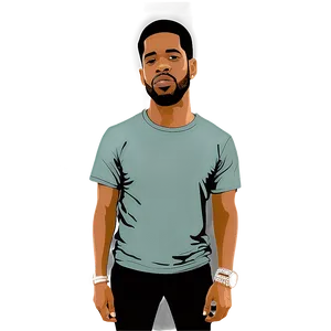 Kid Cudi Minimalist Art Png Jcv38 PNG image