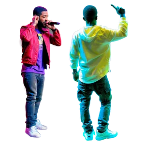 Kid Cudi On Stage Png 06242024 PNG image