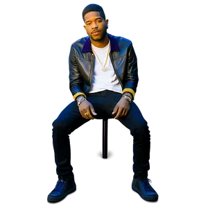 Kid Cudi With Guitar PNG 67