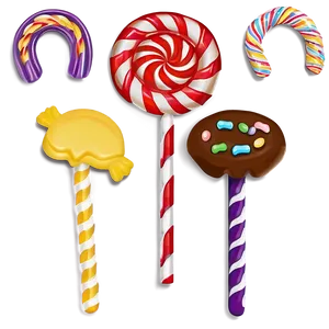 Kid-friendly Candy Treats PNG Rep