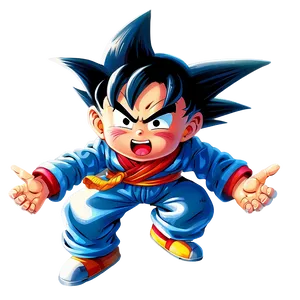 Kid Goku Flying Nimbus Png 04292024 PNG image