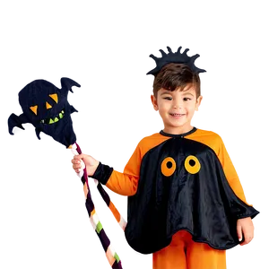 Kid In Halloween Costume PNG Brw25