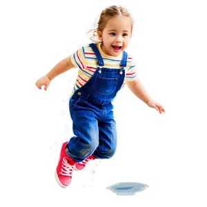 Kid Jumping In Puddle PNG 05242024
