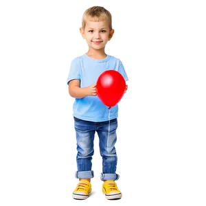 Kid With Balloon PNG Oga