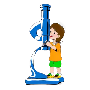 Kid With Microscope PNG Qbw99 PNG
