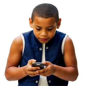Kids And Smartphones PNG Ern75