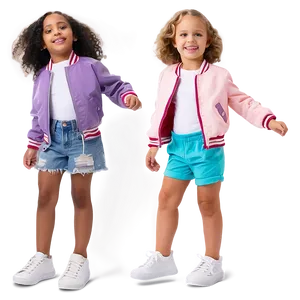 Kids Bomber Jacket Fun PNG Bxq22