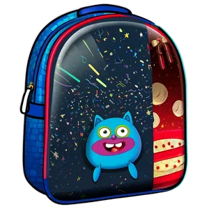 Kids' Book Bag Cartoon Style Png 73 PNG image