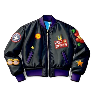 Kids Cartoon Bomber Jacket PNG Aep