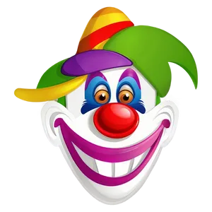 Kids Clown Face Illustration Png Dff76 PNG image