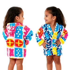 Kids' Colorful Robe Png 76 PNG image