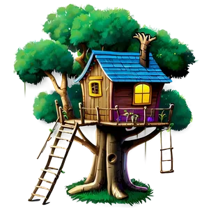 Kids Fantasy Treehouse Png 64 PNG image