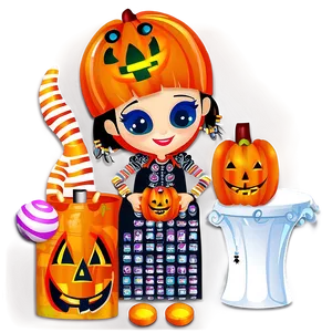 Kids Halloween Party Activities PNG 06262024