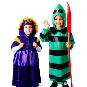 Kids In Costumes PNG 05242024