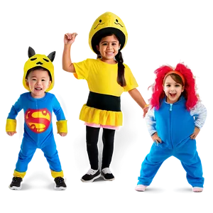 Kids In Costumes PNG Wbf