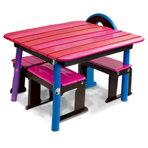 Kids Outdoor Table PNG Mse
